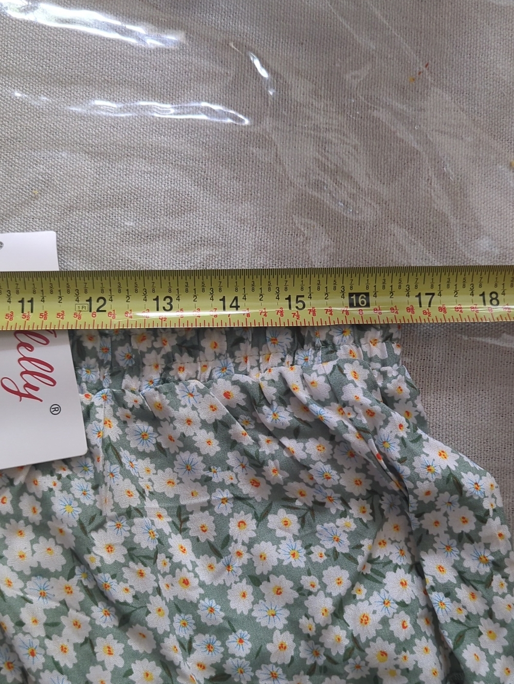 NWT Green and White Floral A-Line Skirt Flowy Skirt Sz XL - Picture 7 of 9